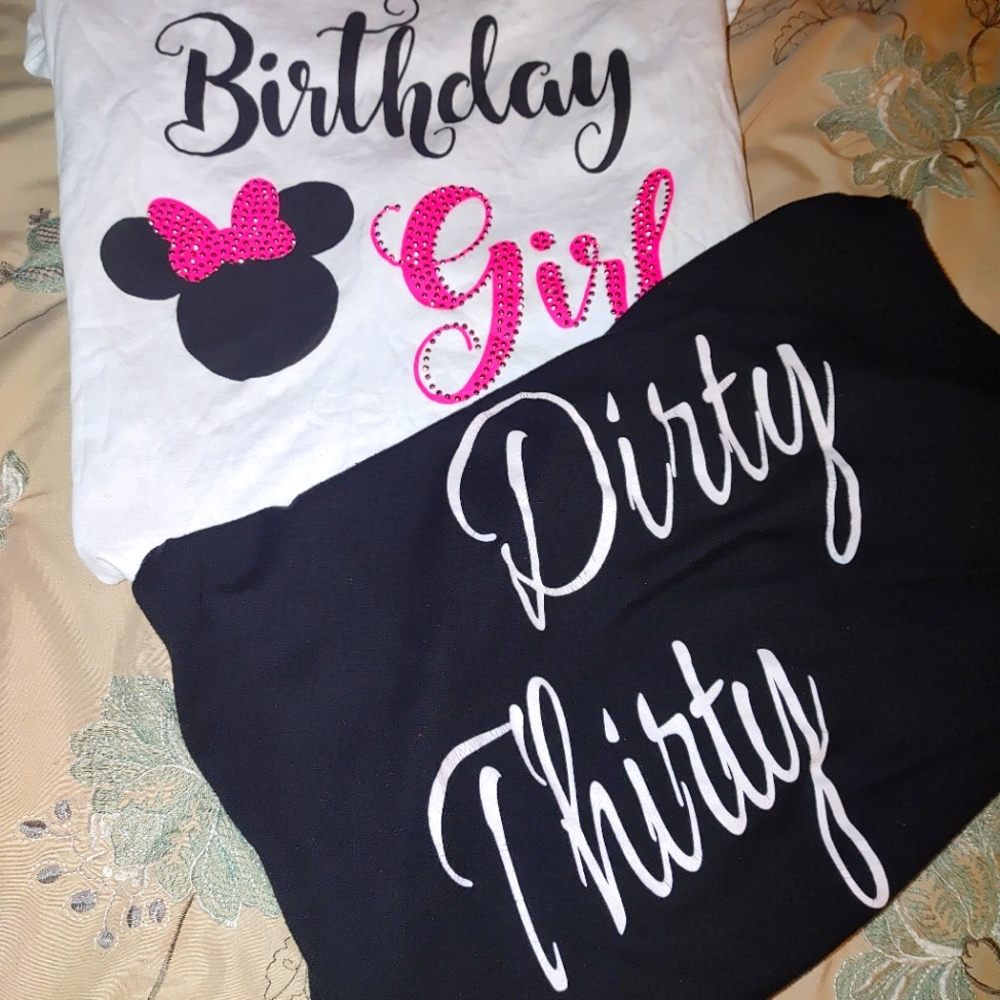 Dirty Thirty/Birthday Girl T-shirt Bundle